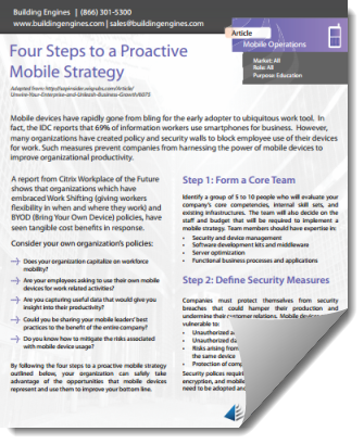 Mobile Strategies for Property Management BYOD