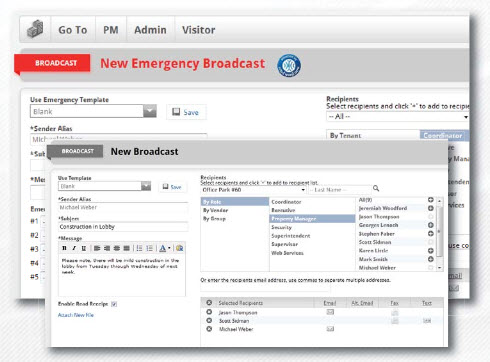 Building Engines Emergency Broadcast Solution